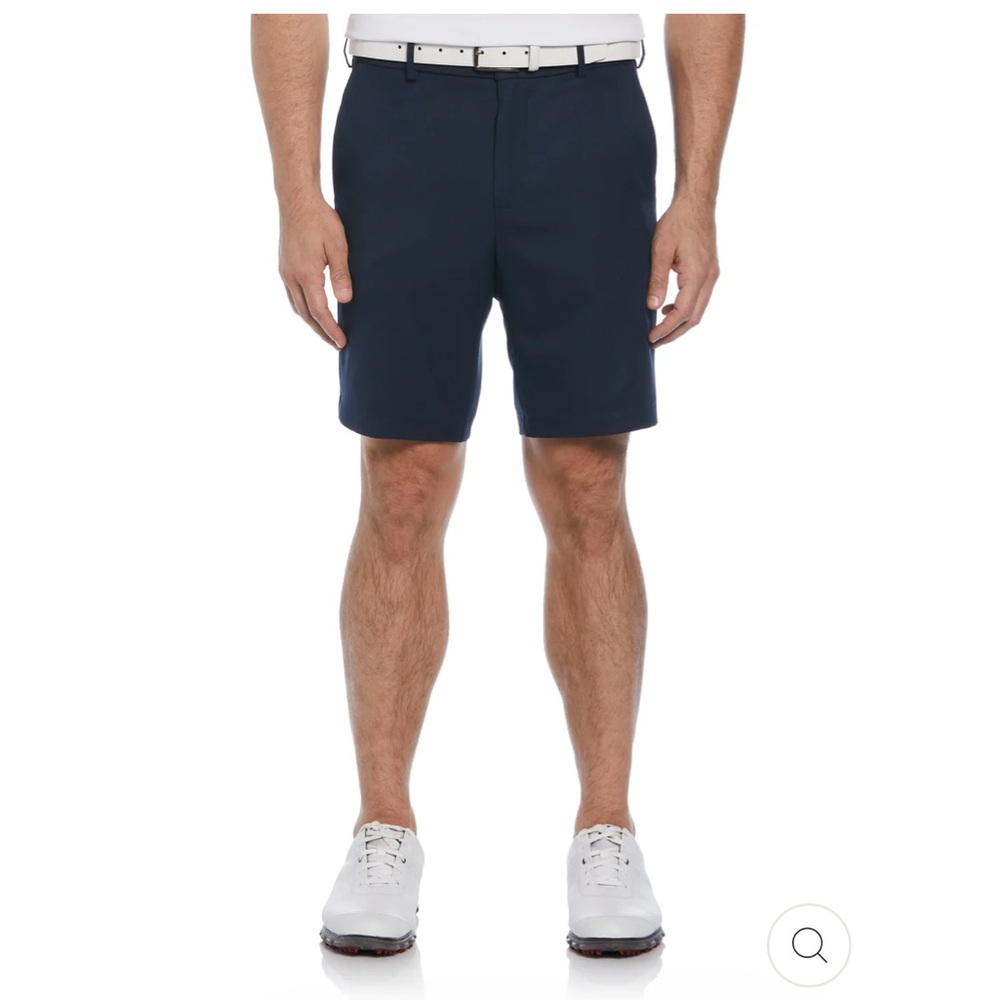 NWT PGA TOUR Navy Blue‎ Flat Front Stretch Waist Golf Shorts
